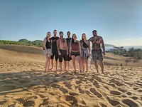 Red sand dunes