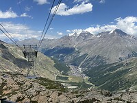 Uitzicht van Langfluh over Saas Fee