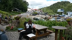 Koffiestop bij de piste
