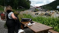 Koffie bij de piste