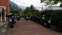 Motorpark voor hotel Domodossola