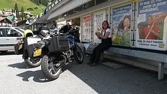 "Ontbijt" bij supermarkt Splügen