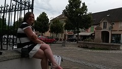 Diner bij de fontein in Giromagny