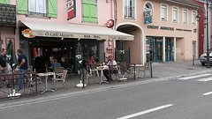 Ontbijten op "ons" terras in Giromagny