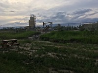 Oil pump Jack next to the campground.