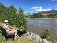 Watching The Yellowstone River