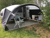 1st time awning up KOA Campground