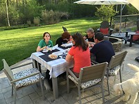 Dinner on the patio