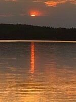Sunset at Blue lake