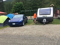 Tight spot at Willimson Lake campground