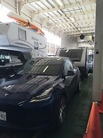 On the ferry