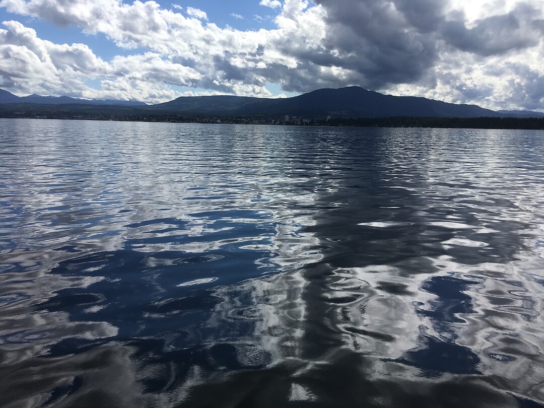 In the distance the terminal of Nanaimo