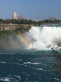 The falls and a rainbow