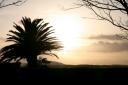 Zonsondergang vanuit de onze camping