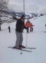 Pappa on skies
