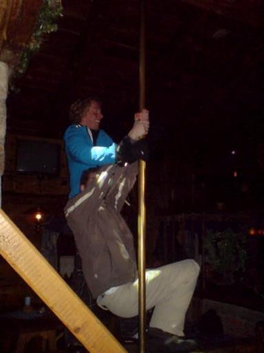 In de paal