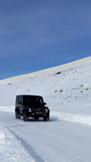 wagens worden hier in Cardrona getest op ijs