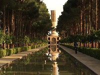 De tuin van Bagh-e Dolat Abad