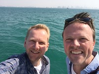 Op de boot naar Dubai