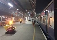 Station Mumbai CST, 6.15 uur