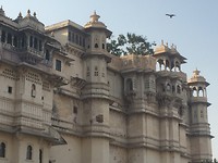 City palace met roofvogel