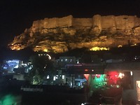 Mehrangarh fort bij nacht