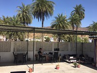 Dakterras van hotel in Bundi