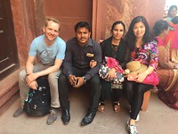 Op de foto in het fort