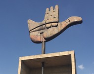 'De open hand' van Le Corbusier, symbool van Chandigarh