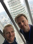 Op een van de twee Petronas Towers