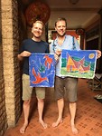 Batikcursus - het eindresultaat