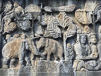 Borobudur - muurdetail