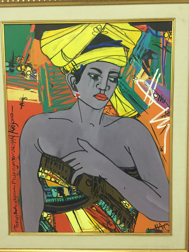 Schilderij in museum Ubud