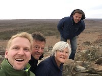 Bovenop de berg bij Broken Hill