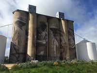 De beschilderde silo in Brim