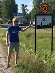 Het binnenland in via het plaatsje ‘Ed’