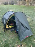 IJs op de tent, camping Soumagne