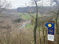 De gele stip van de GR5 Luxemburg