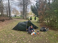 Koken voor de tent, camping Beaufort