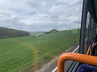 De GR5 vanuit de bus