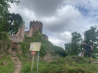 Een van de ‘Trois Chateaux’ bij Ribeauvillé