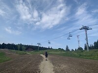 Skiliften bij Les Hopitaux-Neufs