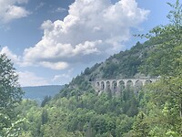 Treinviaduct bij Morez