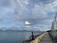 Zicht op de Alpen vanuit Morges