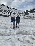 In de sneeuw, col d’Anterne