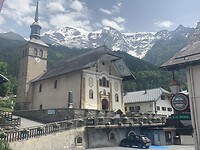 De kerk in Les Contamines-Montjoie