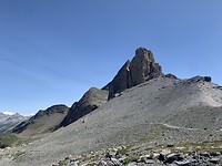 Het balkonpad naar de col ‘Pas de la Cavale’