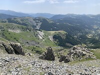 Uitzicht vanaf de Mont Mounier op dal Beuil