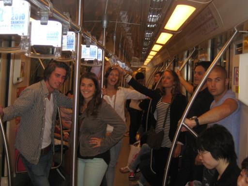 In de metro