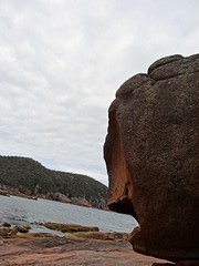 DSC02531_Freycinet NP - sleepy bay -rotsformatie gezicht